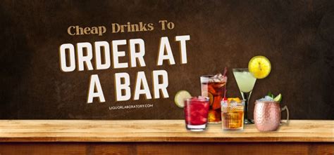 what are the cheapest drinks to order at a bar